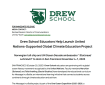 Drew School Educators Help Launch United Nations-Supported Global Climate Education Project Drew School Educators Help Launch United Nations-Supported Global Climate Education Project